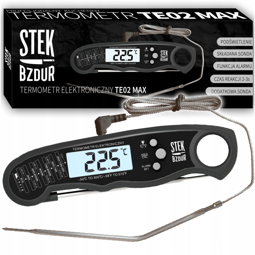 Wodoodporny termometr kuchenny do mięsa z dwiema sondami sklep stek bzdur