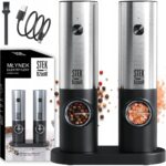 Zestaw 2x Elektryczny młynek do mielenia pieprzu i soli z akumulatorem – Stek Bzdur