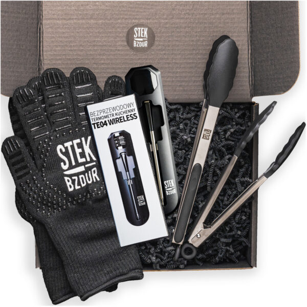 Zestaw akcesoriów do grilla na prezent 3w1